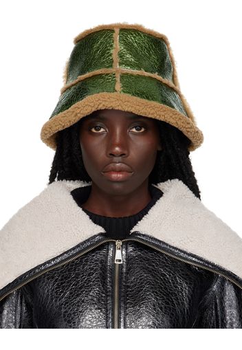 Jean Paul Gaultier Green 'The Laminated' Bucket Hat