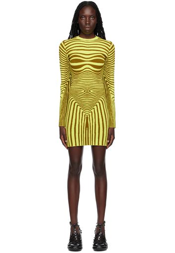 Jean Paul Gaultier Yellow 'The Body Morphing' Minidress