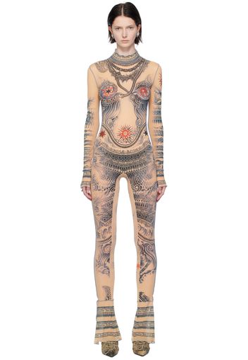 Jean Paul Gaultier Beige Soleil Jumpsuit