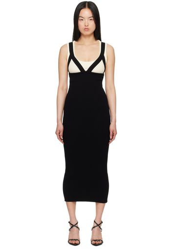 Jean Paul Gaultier White & Black 'The Madone' Maxi Dress