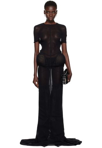 Jean Paul Gaultier Black Shayne Oliver Edition Maxi Dress