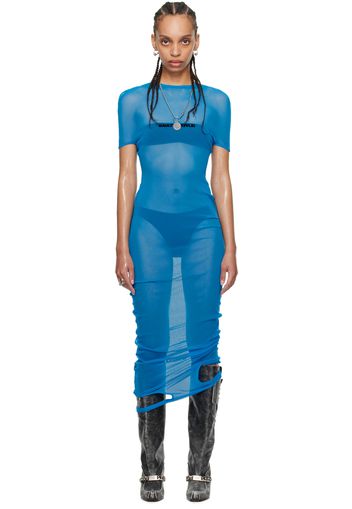 Jean Paul Gaultier Blue Shayne Oliver Edition 'The Double' Maxi Dress