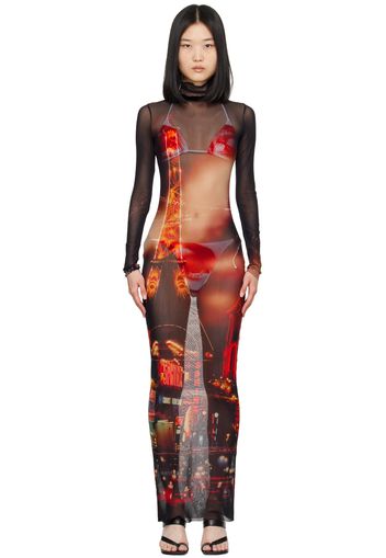 Jean Paul Gaultier Red 'The Pigalle' Maxi Dress