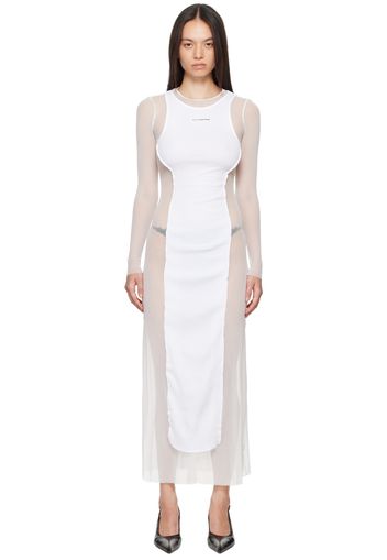 Jean Paul Gaultier White 'The Long Petit Grand' Maxi Dress