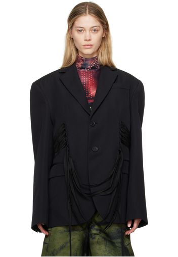 Jean Paul Gaultier Black 'The Lace-Up Suit' Blazer