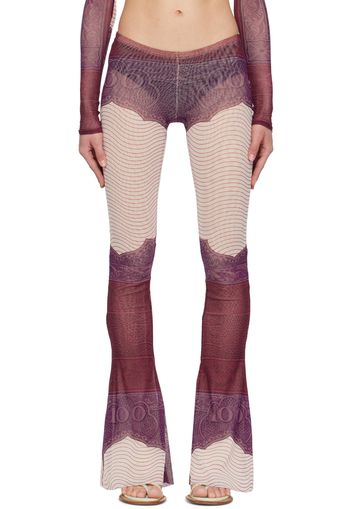 Jean Paul Gaultier Purple & Burgundy 'The Cartouche' Pants