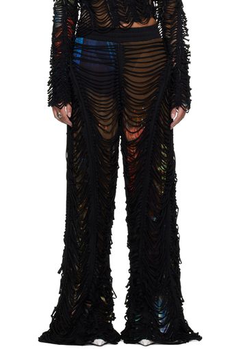 Jean Paul Gaultier Brown Shayne Oliver Edition 'The Slashed City' Lounge Pants
