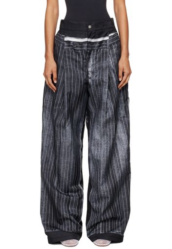 Jean Paul Gaultier Black 'The Trompe-L'œil' Trousers