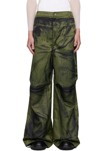 Jean Paul Gaultier Khaki 'The Trompe-L'œil' Cargo Pants