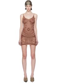 Jean Paul Gaultier Brown Soleil Minidress