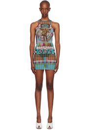 Jean Paul Gaultier Multicolor Printed Minidress