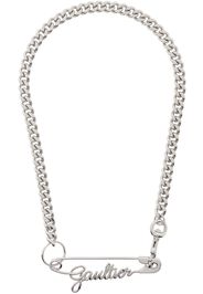 Jean Paul Gaultier Silver 'The Gaultier Safety Pin' Necklace