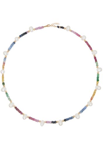 JIA JIA Multicolor Arizona Sapphire Pearl Necklace