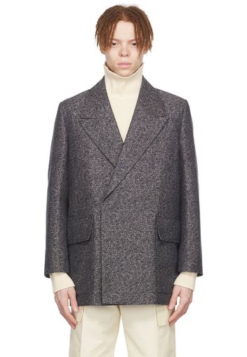 Jil Sander SSENSE Exclusive Blue Cotton Coat