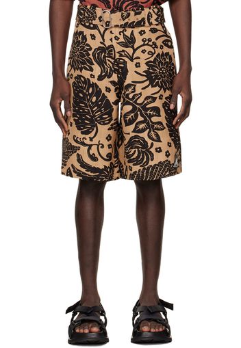 Jil Sander Brown Viscose Shorts