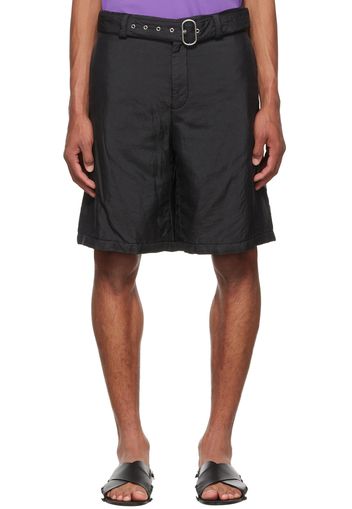 Jil Sander Black Nylon Shorts