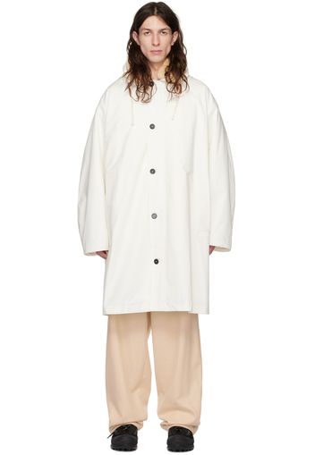 Jil Sander White Oversized Coat