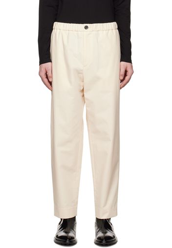 Jil Sander Beige Water-Repellent Trousers