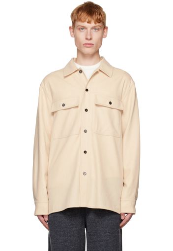 Jil Sander Beige Wool Shirt