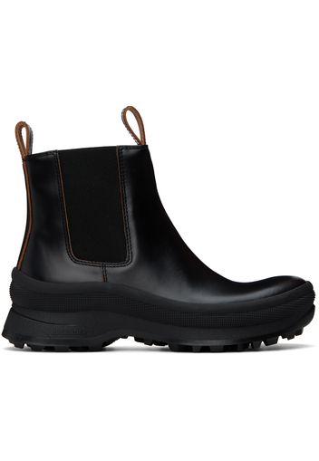 Jil Sander Black Leather Chelsea Boots