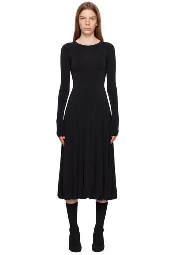 Jil Sander Black Open Back Midi Dress