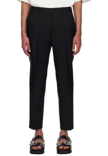 Jil Sander Black Creased Trousers