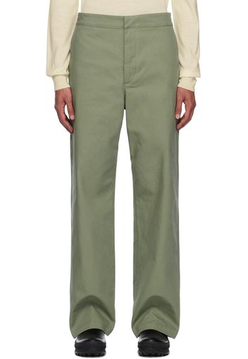 Jil Sander Khaki Four-Pocket Trousers