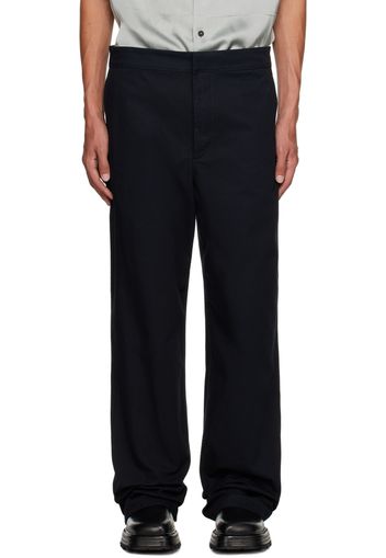 Jil Sander Navy Compact Washed Trousers