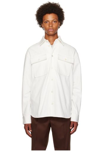 Jil Sander White Oversized Denim Shirt