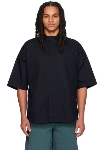 Jil Sander Navy Paneled Shirt