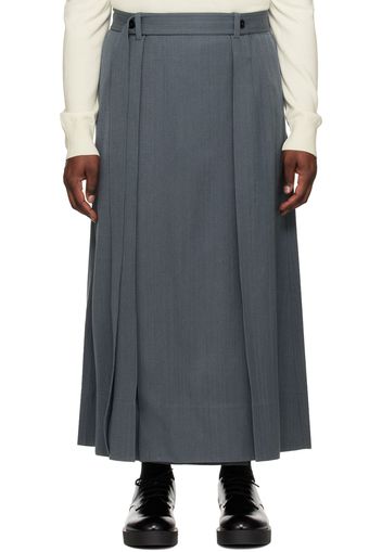 Jil Sander Gray Fluid Maxi Skirt