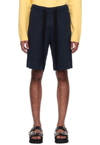 Jil Sander Navy Drawstring Shorts