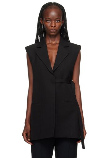 Jil Sander Black Tailored Vest