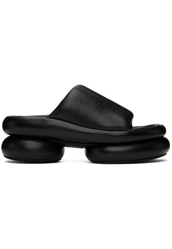 Jil Sander Black Padded Sandals