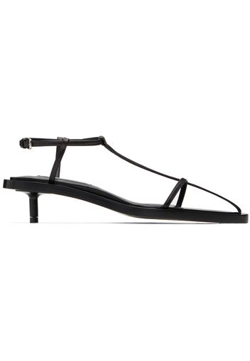 Jil Sander Black Pointed Heeled Sandals