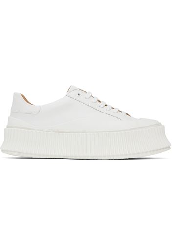 Jil Sander White Platform Sneakers