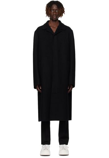 Jil Sander Black Single-Breasted Coat