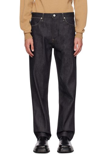 Jil Sander Navy Five-Pocket Jeans