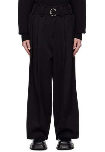 Jil Sander Black Belted Trousers