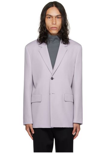 Jil Sander Purple Single-Breasted Blazer