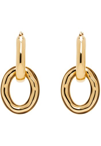 Jil Sander Gold Drop Earrings