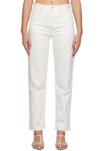 Jil Sander White Five-Pocket Jeans