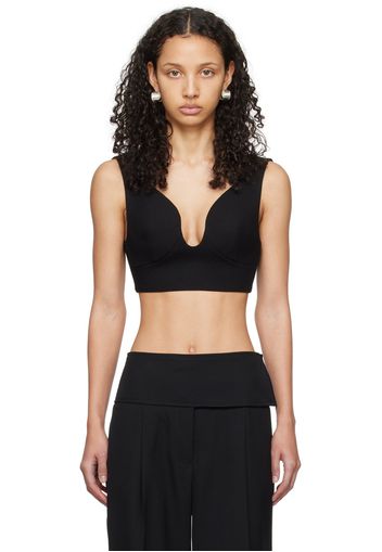 Jil Sander Black Bustier Camisole