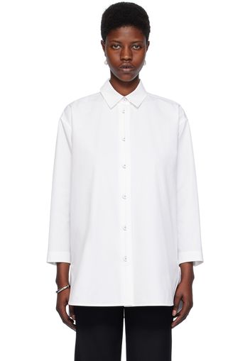 Jil Sander White Spread Collar Shirt