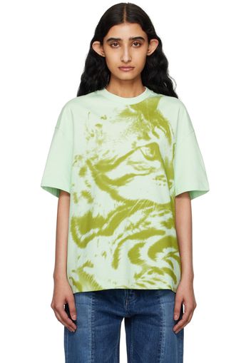 Jil Sander Green Printed T-Shirt