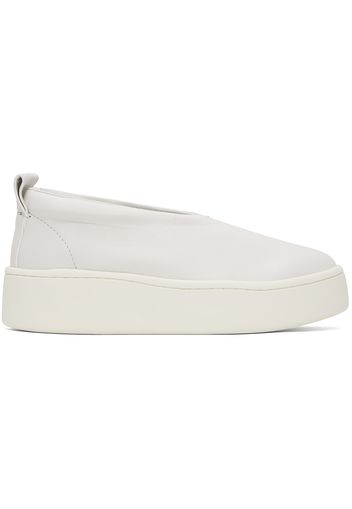 Jil Sander White Slip On Sneakers