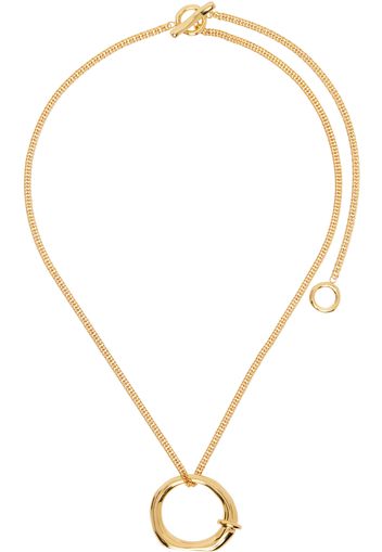 Jil Sander Gold Pendant Necklace