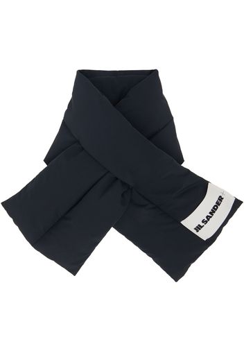 Jil Sander Black Down Scarf