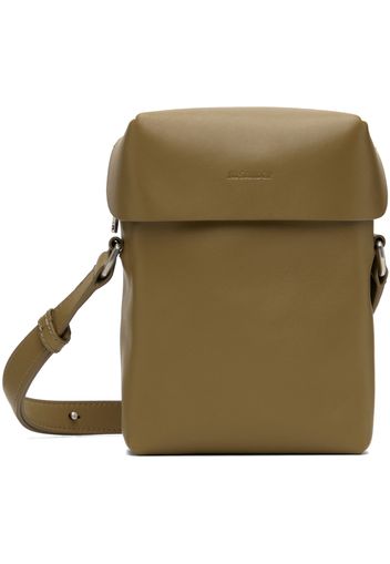 Jil Sander Khaki Lid Crossbody Small Bag