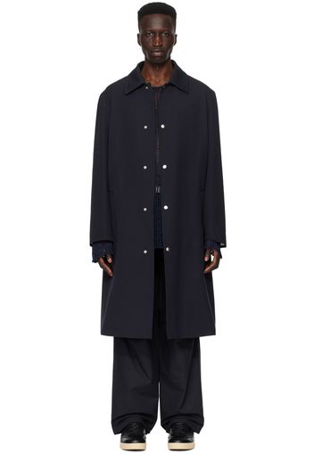 Jil Sander Navy Press-Stud Coat